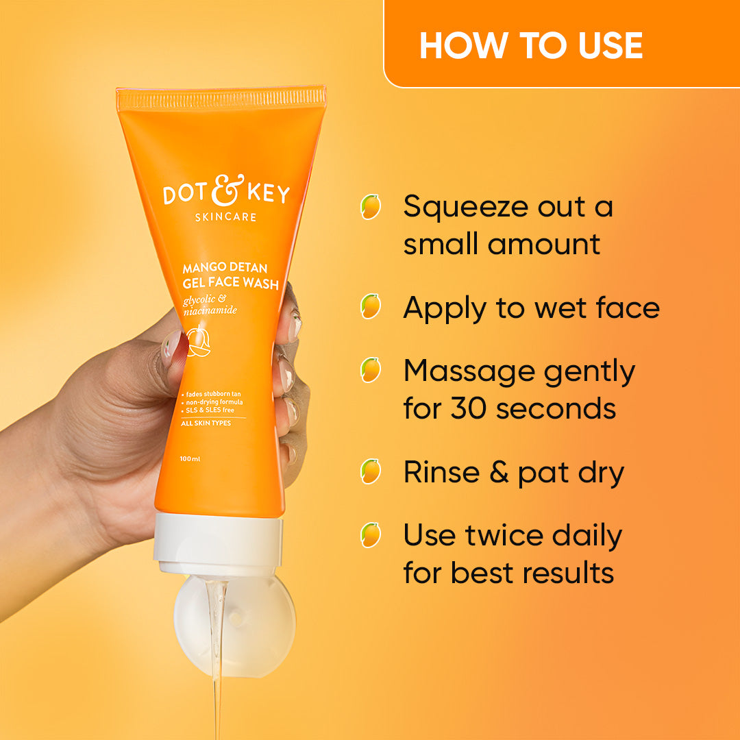 DOT & KEY MANGO DETAN GEL FACE WASH - 100ML