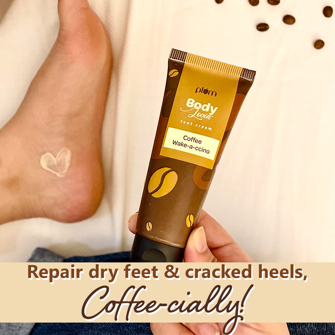 PLUM BODYLOVIN COFFEE WAKE ACCINO FOOT CREAM - 75 GM