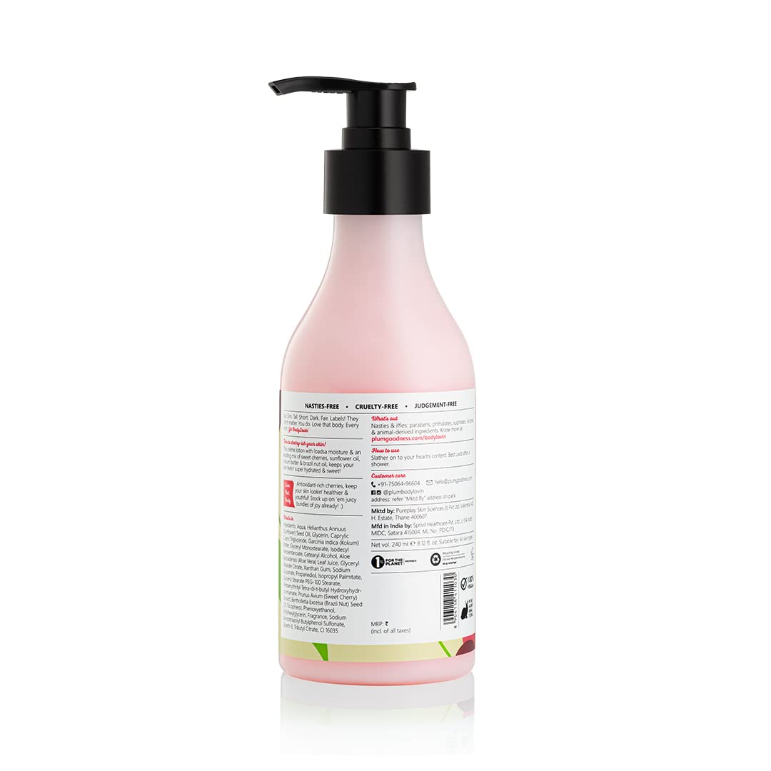 PLUM BODYLOVIN DRIVIN ME CHERRY SMOOTHIE CREAM LOTION - 240 ML