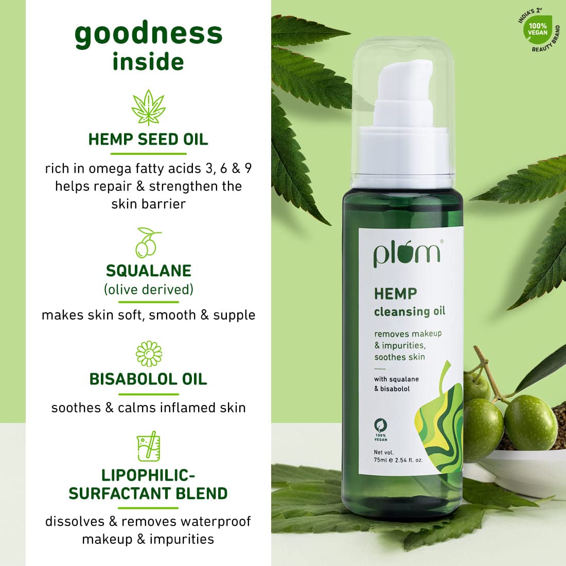 PLUM HEMP CLEANSING OIL 75ML