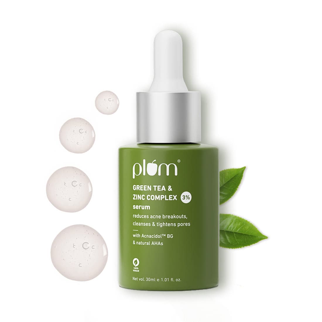  PLUM GREEN TEA & ZINC COMPLEX 3% SERUM 30 ML