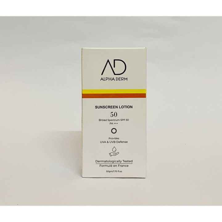 ALPHA DERM SUNSCREEN LOTION SPF 50